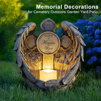 Solar Garden Angel Statue Light – Praying Guardian Angel Figurines - Image 9