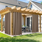 NICETOWN Outdoor Patio Curtain 95 inch Long, Summer Heat Reducing Drapes by NICETOWN