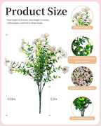 JAKY-Global Faux Flowers for Outdoor Planters 16 Bundles UV Resistant - Image 6