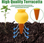 Terracotta Watering Spikes, 4 Pack Self Watering Globes, Slow Release Self - Image 3