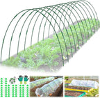 60 Pcs Garden Hoops for Raised Beds, 12 Sets Greenhouse Hoops Grow Tunnel - Image 8