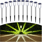 Solar Lights Outdoor 10 Pack Solar Pathway Lights Outdoor LED Waterproof - Image 8