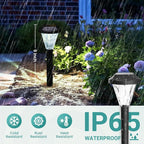 GIGALUMI 16 Pack Solar Lights Outdoor Waterproof, Outdoor Solar Lights - Image 2