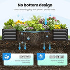 Quictent Galvanized Raised Garden Bed Metal Planter Box Bottomless - Image 5