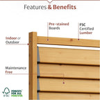 6.1ft H x 3.1ft W Freestanding or Surface Mount Enclo Solara Louvered Screen - Image 3