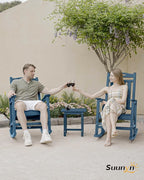 Oversized Outdoor Rocking Chairs Set of 2, High Back Outdoor Rocker Chair - Image 7