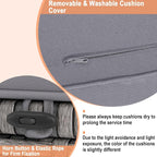 RELAX4LIFE Wicker Outdoor Storage Ottoman - Image 7