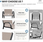 Patio Dining Chairs Set of 8, Outdoor High Stacking Chairs，Breathable Seat - Image 5