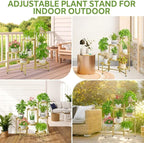 iDavosic.ly 7 Tier Large Plant Stand Indoor, 10 Inch Wide Tall Corner Metal - Image 2