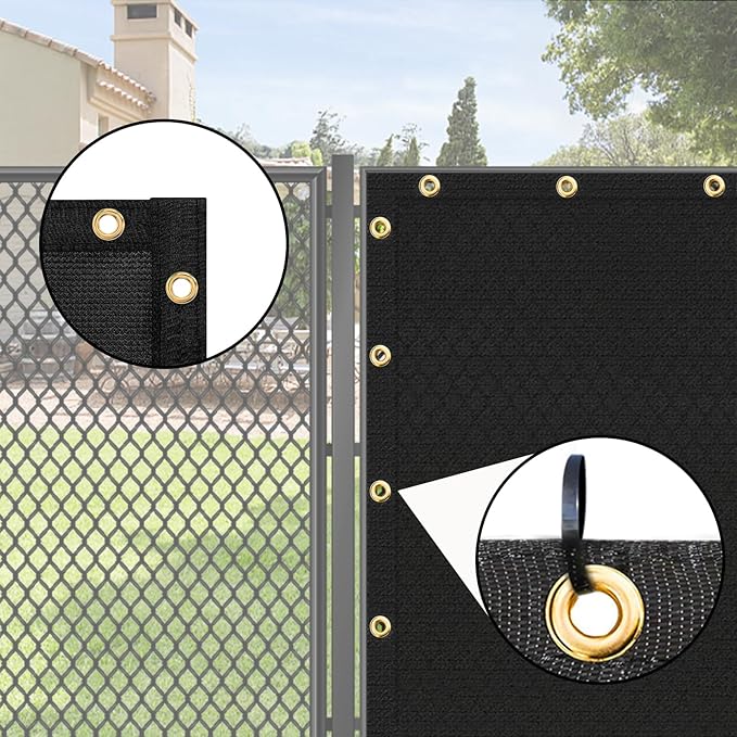 UPGRADE Privacy Screen 3' x 10' Fence Commercial Shade Cover - Image 4