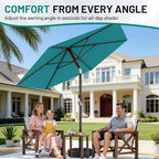AreShark 7.5FT Patio Umbrella Table Market Umbrella - Image 3