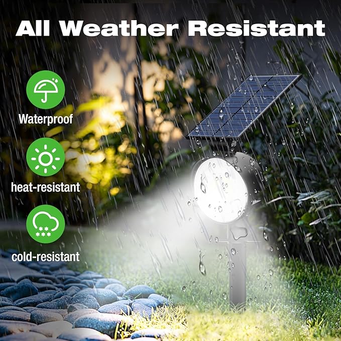 nipify 12 Pack Solar Spot Lights Outdoor Waterproof - Image 2