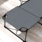 Outsunny 2 Piece Folding Chaise Lounge - Image 9