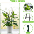 Coomin Small Plant Trellis for Climbing Plants Indoor, 14.5in Metal House Plant - Image 3