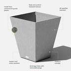 Veradek Pure Series Nobleton Plastic Planter - Image 3