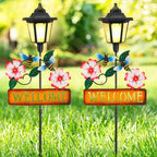 Lewondr Solar Garden Lights Bee, 37.4 Inch Solar Lamp Post Light by Lewondr