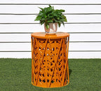 HFHOME Round Nesting Coffee Tables, Heavy Duty Metal Stacking Nightstand - Image 5