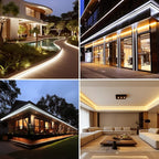 AC 110V COB LED Strip Lights Outdoor Waterproof 65.6ft, 3000K Warm White Super - Image 5