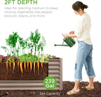 Best Choice Products 8x2x2ft Outdoor Metal Raised Garden Bed, Rectangular Deep - Image 2