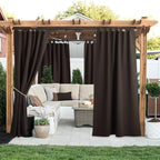 NICETOWN 2 Panels Outdoor Curtainss 95" Long - Image 2
