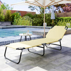 Outsunny Folding Chaise Lounge Pool Chairs, Outdoor Sun Tanning Chairs - Image 8