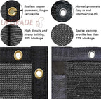 UPGRADE Privacy Fence Screen 5'x71' Black Outdoor 90% Visibility Blockage 170 - Image 4