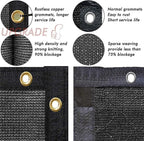 UPGRADE Privacy Fence Screen 5'x23' Black Outdoor 90% Visibility Blockage 170 - Image 4