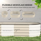 Outsunny 6.5' x 2' x 1.4' Galvanized Raised Garden Bed Kit, Outdoor Metal - Image 3