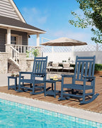 GarveeLife Adirondack Outdoor Side Table 18 x 15 in, HDPE 2-Tier Patio Side - Image 7