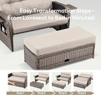 Belord Oversize Outdoor Daybed Set - Image 4