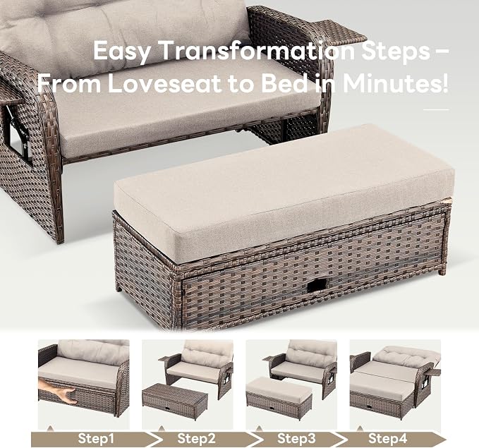 Belord Oversize Outdoor Daybed Set - Image 4