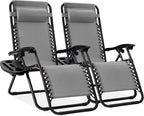 Best Choice Products Set of 2 Adjustable Steel Mesh Zero Gravity Lounge Chair by BestChoiceProducts