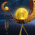 Moon Solar Lights Wind Chimes for Outside Gift for Women, Mom and Grandma - Image 3