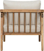 Christopher Knight Home Set of 2 Leland Patio Furniture Acacia Wood Club Chairs - Image 9