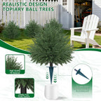 Artificial Norfolk Topiary Cedar Trees - Image 4