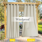 NICETOWN 2 Panels Weighted Blackout Curtains - Image 6