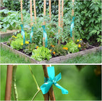 Stretch Tie Tape, 1” Wide 200FT Reusable Garden Plant Ties Green Tapes - Image 5