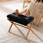 Ottoman Foot Rest- Bamboo Foldable Stool, Foot Stools Small Ottman - Image 2