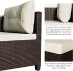 Wisteria Lane Small Patio Furniture Set, All-Weather Wicker Outdoor Sectional - Image 8