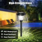 BEAU JARDIN 8 Pack Solar Pathway Lights Outdoor Solar Powered Light Christmas - Image 2