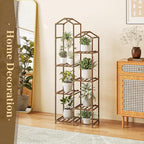 Bamworld Tall Plant Stand Indoor Outdoor Corner Plant Shelf Hanging Plant - Image 8