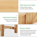 Yaheetech 34x18x30in Horticulture Raised Garden Bed Planter Box - Image 4