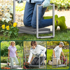 FLINTER Garden Kneeler and Seat, 10.2" Wider Heavy Duty Thick Gardening Bench - Image 6