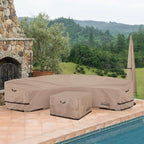 ULTCOVER Patio Curved Sofa Cover Waterproof - Image 6