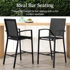 Best Choice Products Outdoor Bar Stools Set of 2, Bar Height, Patio Furniture - Image 3