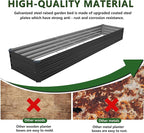 12×2×1FT Galvanized Raised Garden Bed Kit, Metal Planter Boxes, Large Outdoor - Image 6