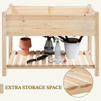 Yaheetech 47x23x32in Wooden Raised Garden Bed - Image 4