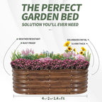 1MORE Galvanized Raised Garden Bed- Planter Garden Boxes Outdoor, Raised Beds - Image 5