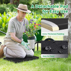 10.8” Wide Garden Kneeler and Seat, Heavy Duty Foldable Gardening Stool - Image 6