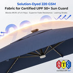 HOMSHADE 10 ft Square Cantilever Patio Umbrella - Image 4